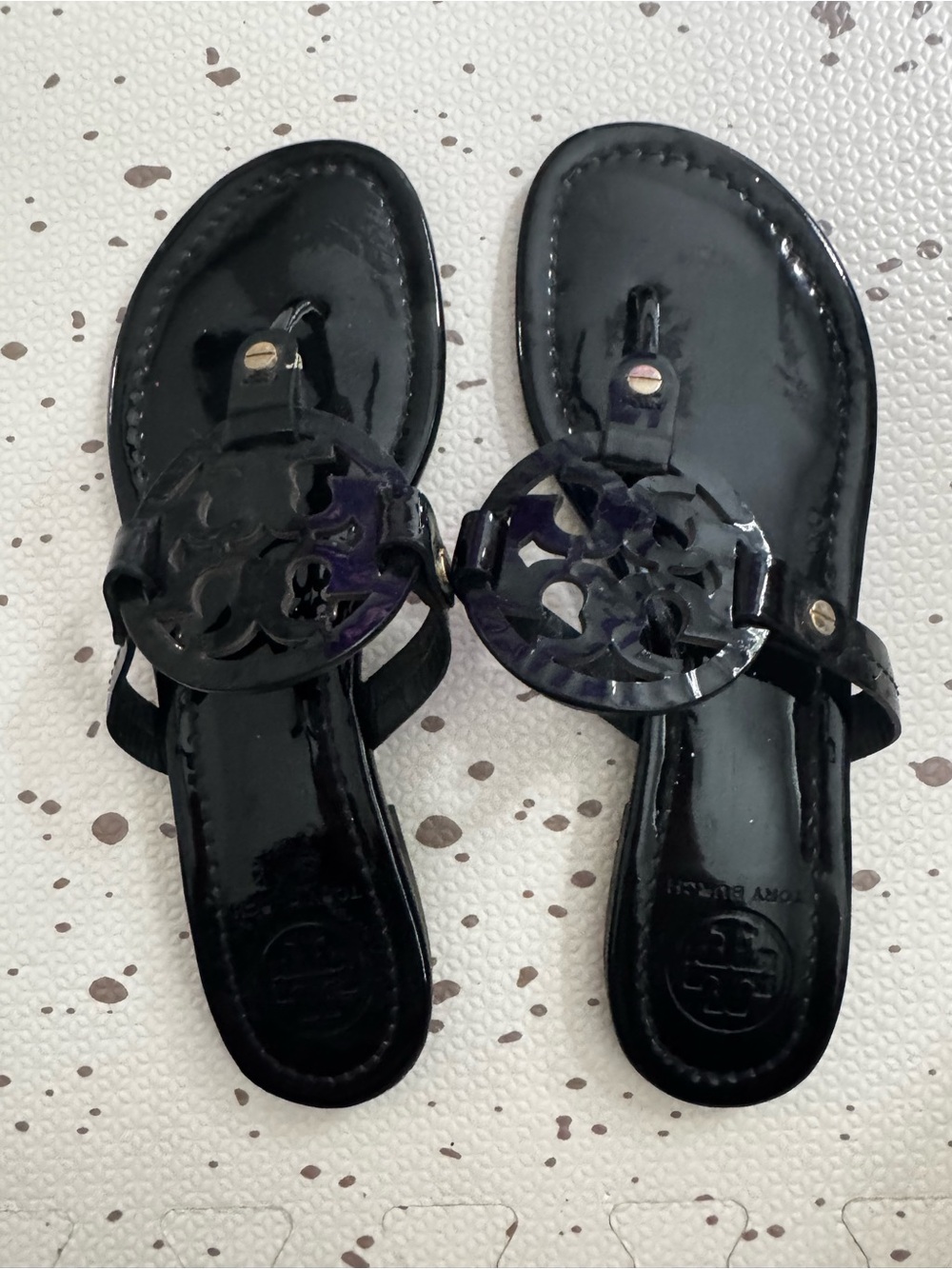 Black Patent Leather Women's Sandals - Tory Burch Sandals